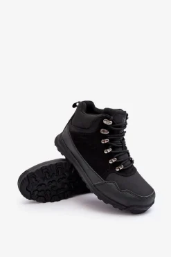 Damskie Ocieplane Buty Trekkingowe Czarne Big Star MM274481