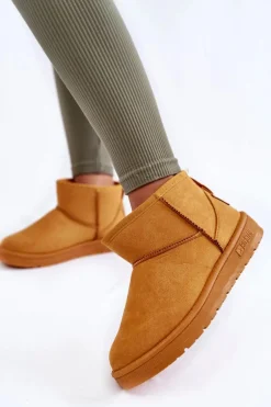 Damskie Ocieplane Śniegowce Big Star KK274289 Brązowe