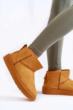 Damskie Ocieplane Śniegowce Big Star KK274289 Brązowe