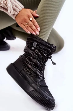 Damskie Ocieplane Śniegowce Big Star KK274193 Czarne