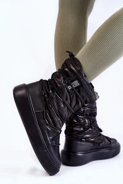 Damskie Ocieplane Śniegowce Big Star KK274193 Czarne