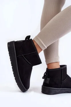 Damskie Ocieplane Śniegowce Big Star KK274288 Czarne