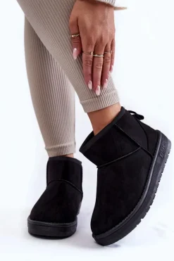 Damskie Ocieplane Śniegowce Big Star KK274288 Czarne