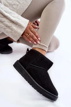 Damskie Ocieplane Śniegowce Big Star KK274288 Czarne