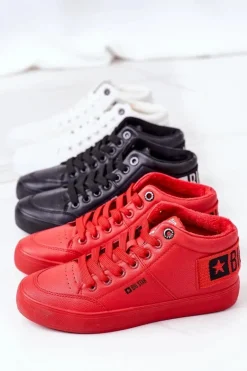 Damskie Ocieplane Sportowe Buty Big Star EE274351 Czarne