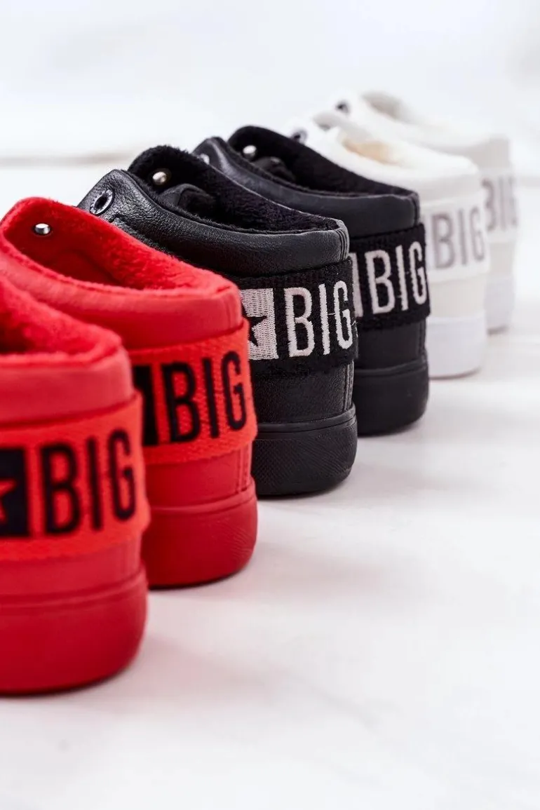 Damskie Ocieplane Sportowe Buty Big Star EE274351 Czarne