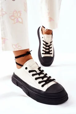 Damskie Ocieplane Trampki GOE II2N4036 Białe