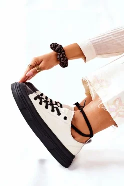 Damskie Ocieplane Trampki GOE II2N4036 Białe