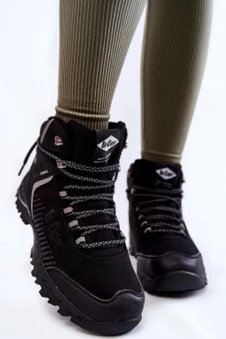 Damskie Ocieplane Trapery Lee Cooper LCJ-22-01-1427L Czarne