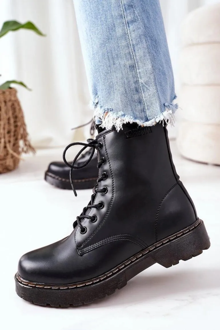 Damskie Ocieplane Workery Big Star II274105 Czarne