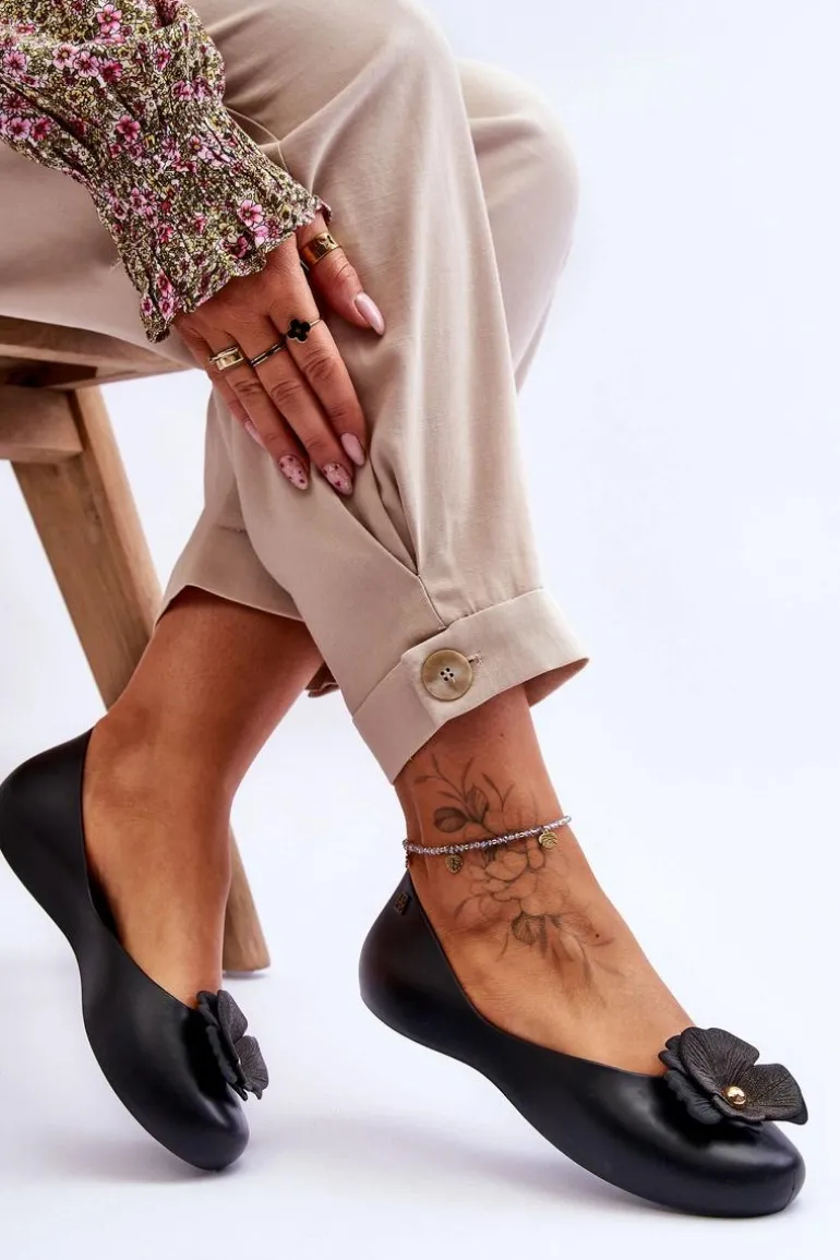 Damskie Pachnące Baleriny ZAXY LL285001 Czarne