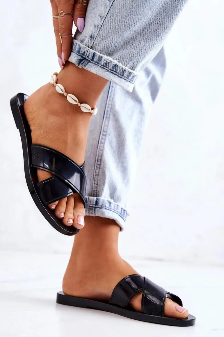 Damskie Pachnące Klapki ZAXY JJ285077 Czarne