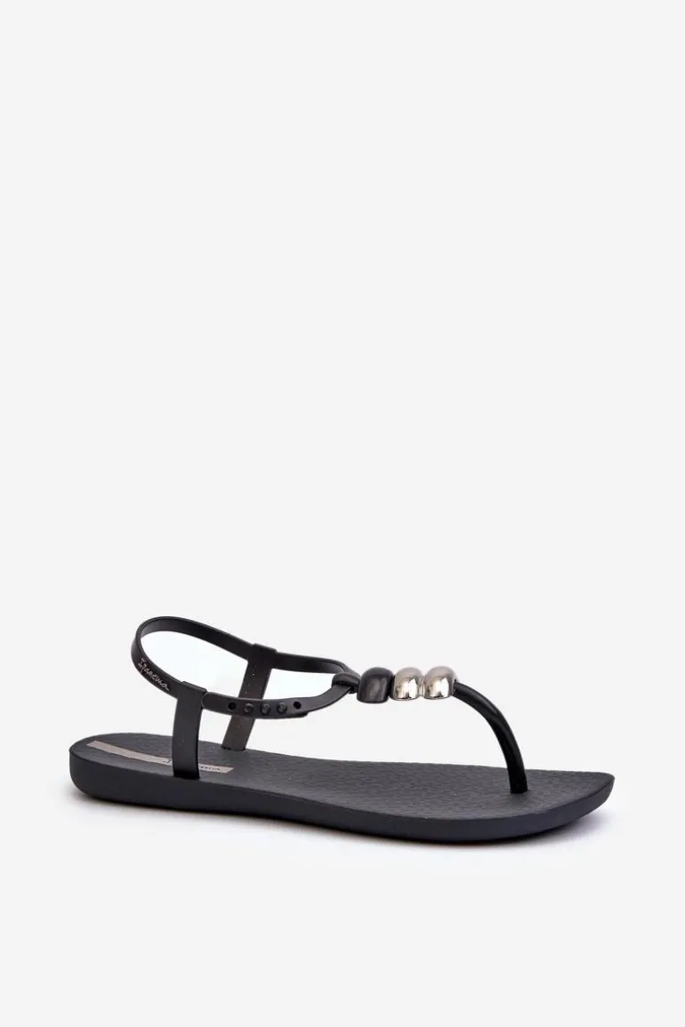 Damskie Płaskie Sandały Japonki 83507 Ipanema Class Blown Up Sandal Fem Czarne
