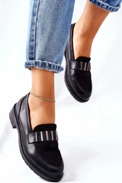 Damskie Półbuty Czarne Montius