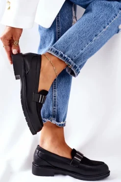 Damskie Półbuty Czarne Montius