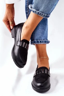 Damskie Półbuty Czarne Montius