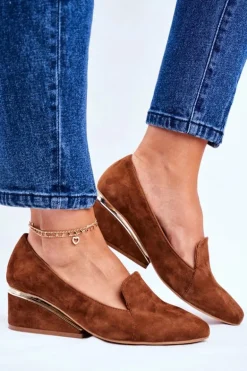 Damskie Półbuty Exquisite Brązowe 1205