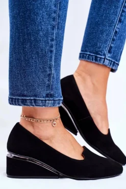 Damskie Półbuty Exquisite Czarne 1205