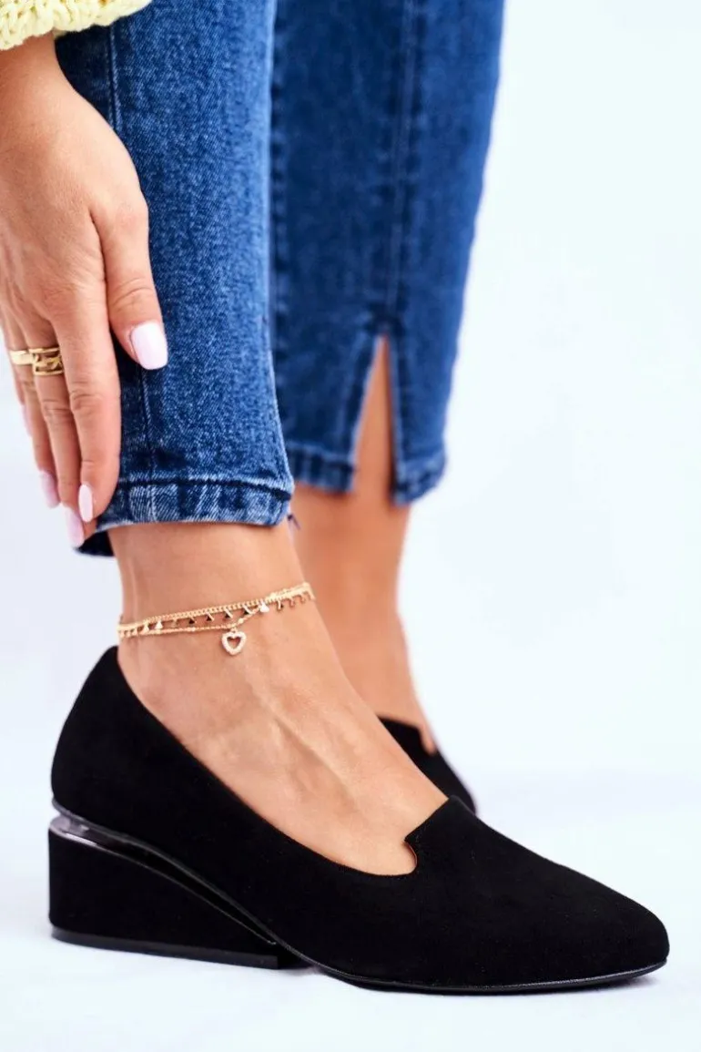 Damskie Półbuty Exquisite Czarne 1205