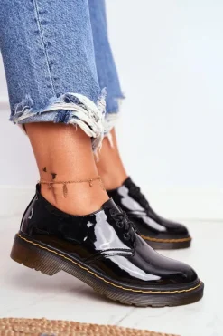 Damskie Półbuty Lakierowane Czarne Do It Better!