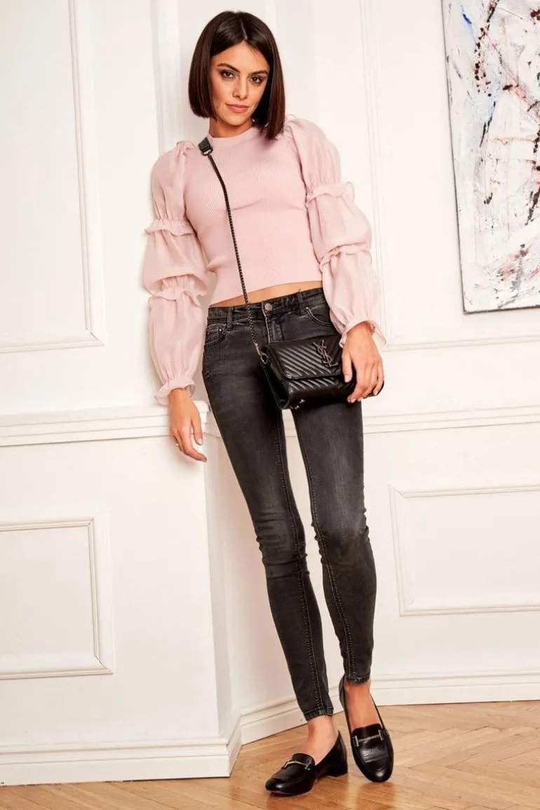 Damskie Półbuty Laura Messi Czarne 2121