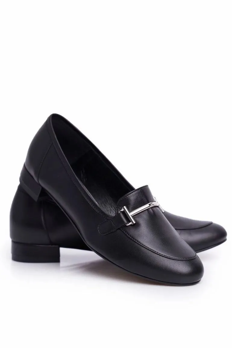 Damskie Półbuty Laura Messi Czarne 2121