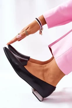 Damskie Półbuty Laura Messi Czarne 2074