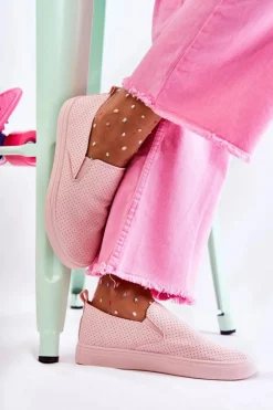 Damskie Półbuty Wsuwane Różowe Viviana