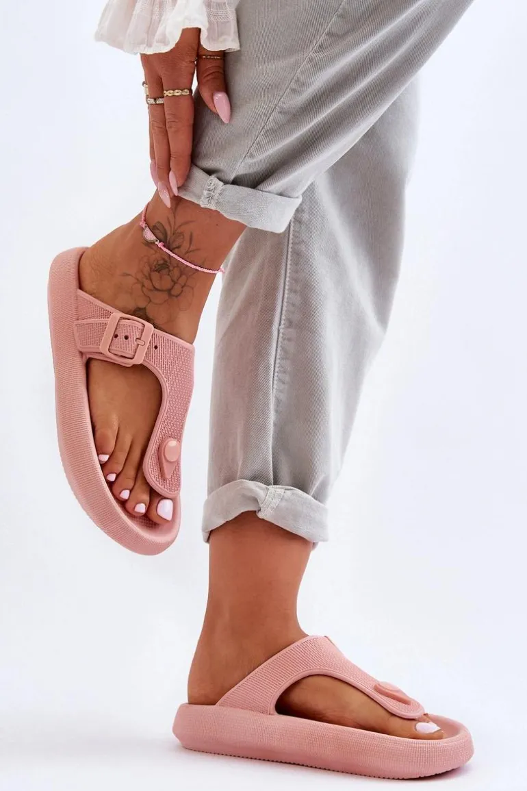 Damskie Piankowe Japonki Różowe Apolla