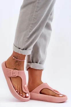 Damskie Piankowe Japonki Różowe Apolla