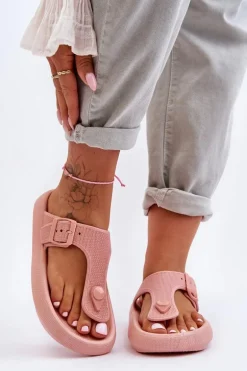 Damskie Piankowe Japonki Różowe Apolla