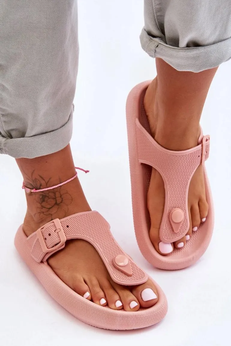 Damskie Piankowe Japonki Różowe Apolla