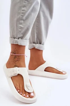 Damskie Piankowe Japonki Białe Apolla