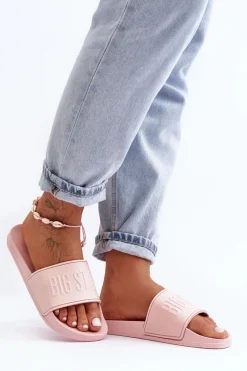 Damskie Piankowe Klapki Big Star MM274718 Różowe