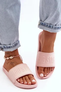 Damskie Piankowe Klapki Big Star MM274718 Różowe