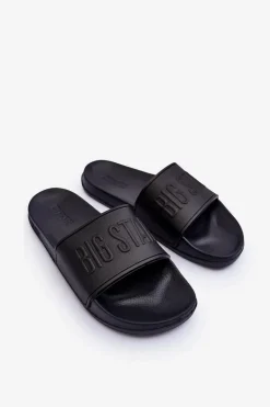 Damskie Piankowe Klapki Big Star MM274715 Czarne