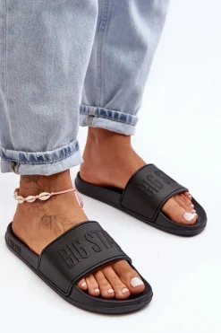 Damskie Piankowe Klapki Big Star MM274715 Czarne