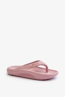 Damskie Piankowe Klapki Japonki Big Star NN274A650 Różowe