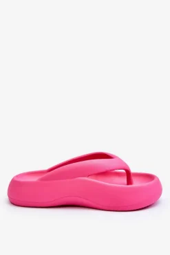 Damskie Piankowe Klapki Japonki Różowe Roux