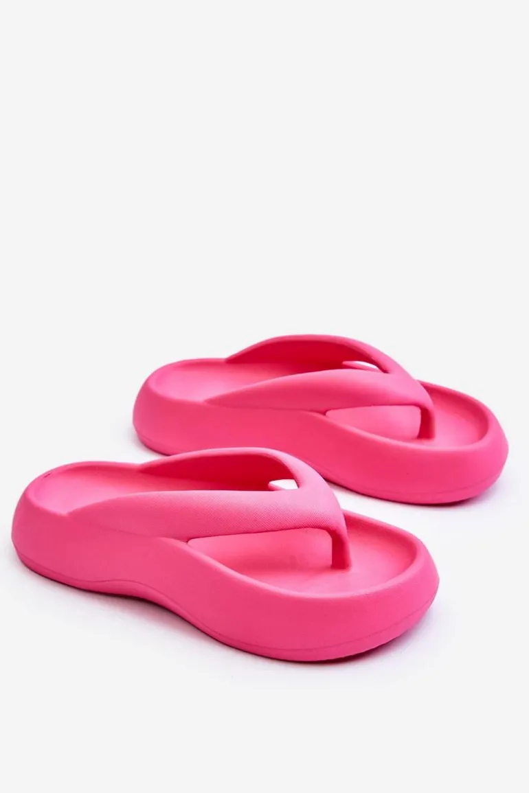 Damskie Piankowe Klapki Japonki Różowe Roux
