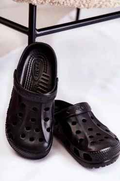 Damskie Piankowe Klapki Kroksy EVA Czarne