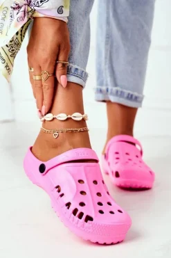 Damskie Piankowe Klapki Kroksy EVA Różowe
