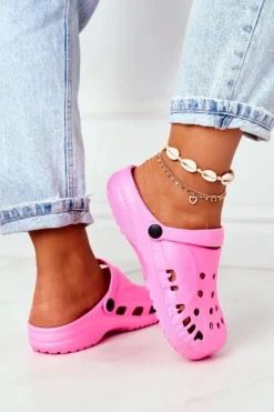 Damskie Piankowe Klapki Kroksy EVA Różowe