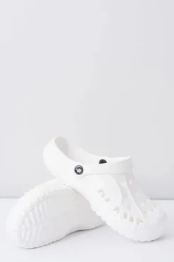 Damskie Piankowe Klapki Kroksy EVA Białe