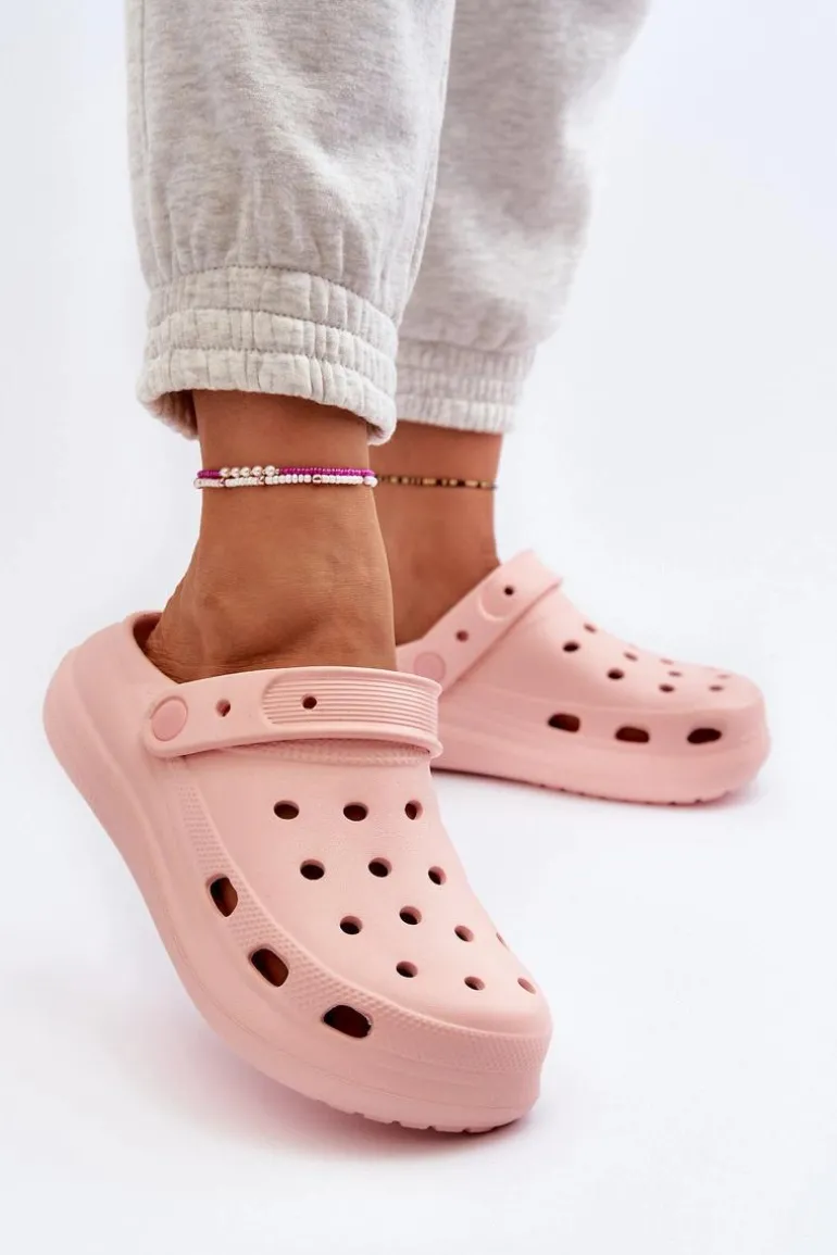 Damskie Piankowe Klapki Różowe Ilariana