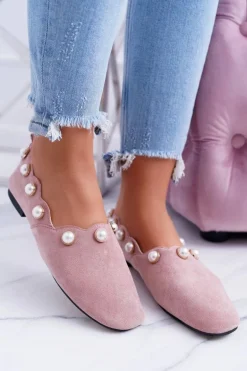 Damskie Różowe Baleriny Lu Boo Milis