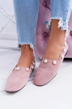 Damskie Różowe Baleriny Lu Boo Milis