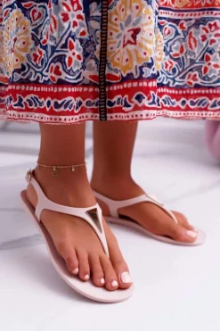 Damskie Sandałki Beżowe Storm