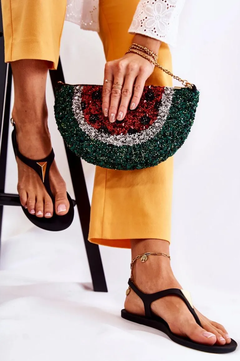 Damskie Sandałki Czarne Storm