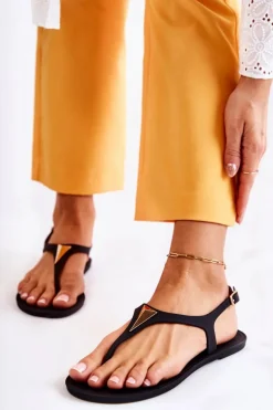 Damskie Sandałki Czarne Storm